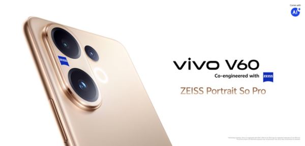 Vivo V60: новый смартфон с тройной камерой Zeiss и приятной ценой