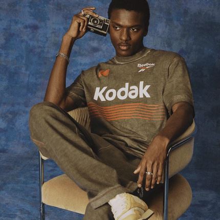 Reebok x Kodak: фотолегенда зарабатывает на мерче