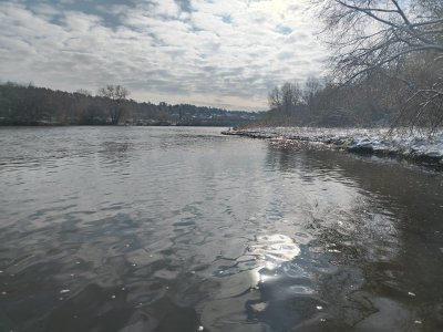 Снежный октябрь на Ине.